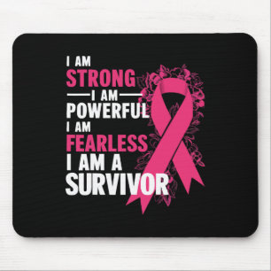 Starke, mächtige, furchtlose Brustkrebserkrankunge Mousepad