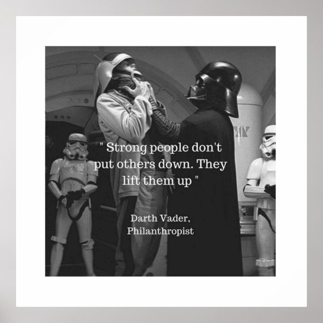 Starke Menschen heben sie nicht ab Poster (Vorne)