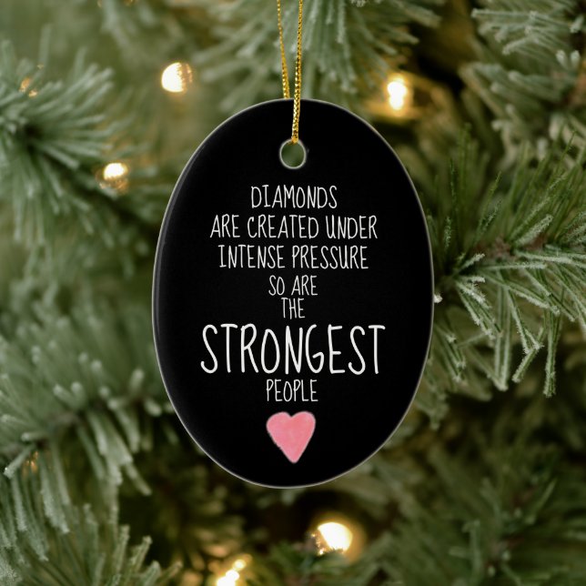 Starke Menschen inspirierend ermutigend Keramik Ornament (Baum)