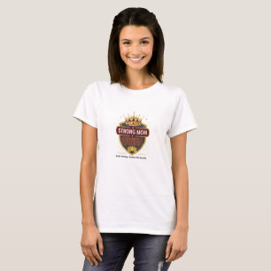 Starke Mutter Königin Goldkrone Retro-Typografie T-Shirt