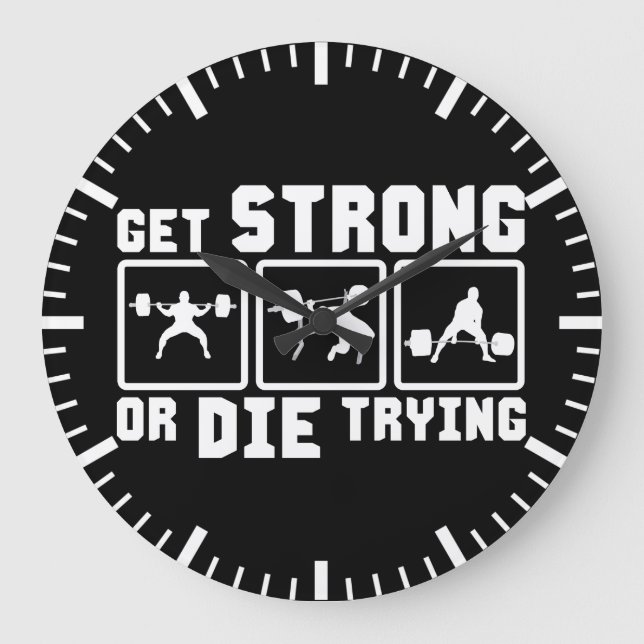 Starke oder Die Versuchsreihen - Gymnastik Große Wanduhr (Vorderseite)
