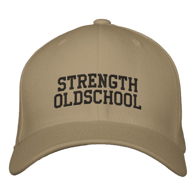 STÄRKE OLDSCHOOL CAP BESTICKTE BASEBALLKAPPE (Vorderseite)