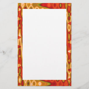 starke orange Grenze Briefpapier