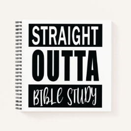 STARKE OUTTA BIBLE STUDIE Christliches Zitat & Ver Notizbuch