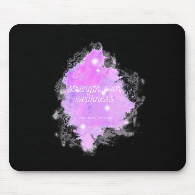 Stärke Over Weakness Galaxy - Herzerkrankung Awar Mousepad (Vorne)
