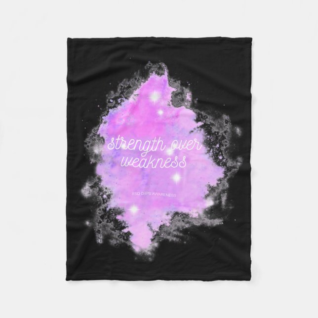 Stärke Over Weakness Galaxy - Rsd Crps Bewusstsein Fleecedecke (Vorderseite)