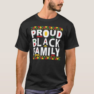 Starke Schwarz-Familien-Matching-Wiedersehen-Grupp T-Shirt