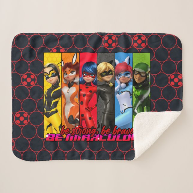 Starke, sei tapfer, sei wunderbar sherpadecke (Vorderseite (Horizontal))