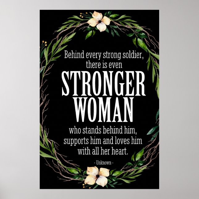 Starke Soldatin stärkere Frauenposter Poster (Vorne)