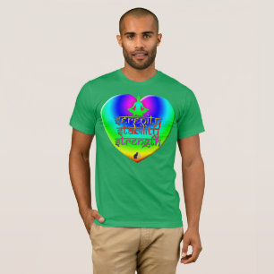 Stärke Stabilität Gelassenheit Regenbogen Herz T-S T-Shirt