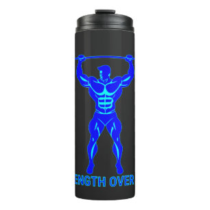 Stärke statt Ego - Bodybuilding und Kraftdreikampf Thermosbecher