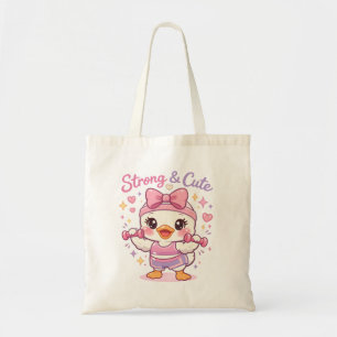 Starke & süße Enten-Gym-Kawaii-Tragetasche Tragetasche