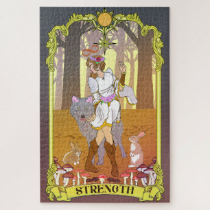 Stärke Tarot-Puzzle