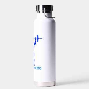 Stärke Über Ego - Bodybuilding und Kraftdreikampf Trinkflasche
