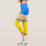 Starke ukrainische Capri-Leggings - ukrainische Fl Capri Leggings<br><div class="desc">Unterstützung der Ukraine Capri Leggings - Frieden - Ukrainische Flagge - Freiheit - Solidarität - Starkes Zusammenspiel - Freiheit Sieg ! Machen wir die Welt zu einem besseren Ort - alle zusammen! Eine bessere Welt beginnt - hängt ab - braucht Ihr auch! Sie können auf mehr als 1000 Zazzle-Produkte übertragen....</div>