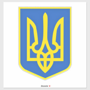 Starke ukrainische Wappen-Aufkleber - Freiheit Aufkleber