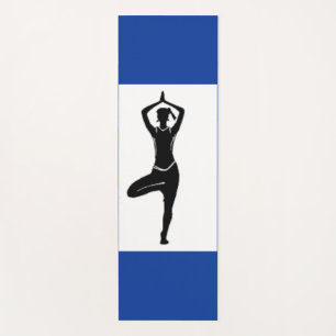 Starke und aktive bleibe yogamatte