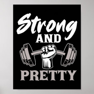 Starke und Hübsche Fitness Sport Bodybuilding Poster