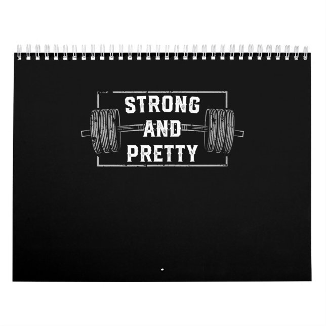 Starke und Hübsche Funny Gym Zitate oben Kalender (Titelbild)