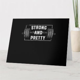 Starke und Hübsche Funny Gym Zitate oben Karte