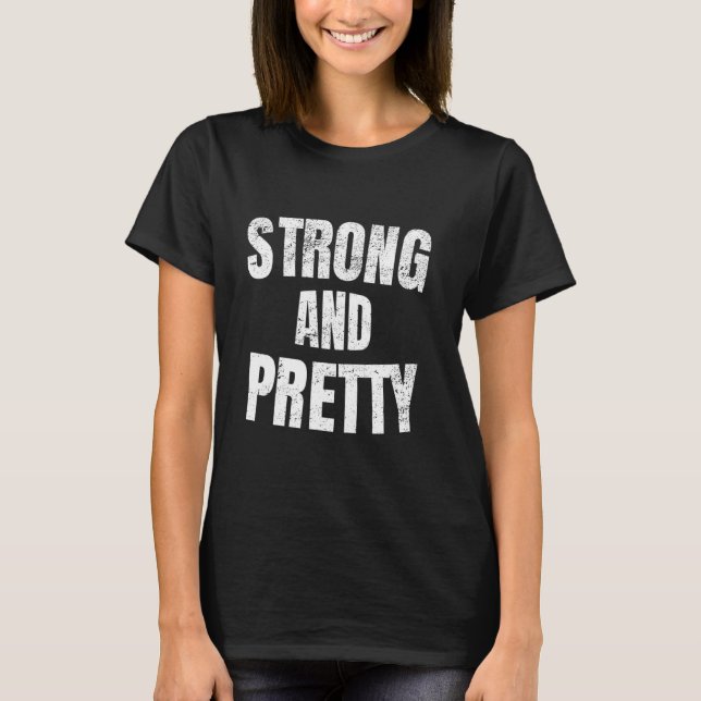 Starke und Hübsche Gym Strongman Workout-Fitness T-Shirt (Vorderseite)