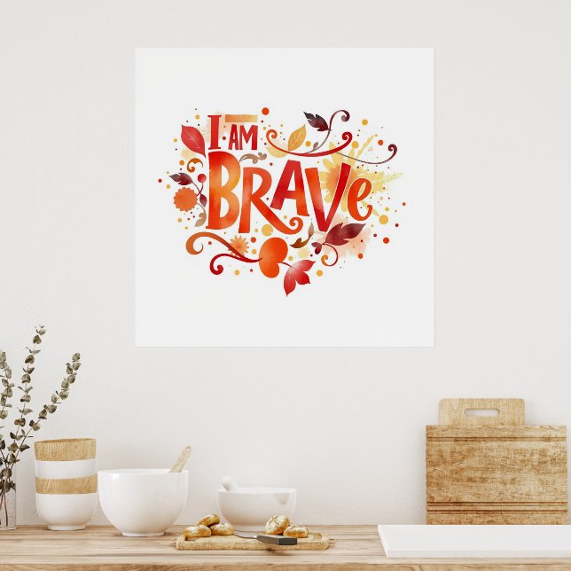 Stärke und Motivierend Angebot Poster (Küche)