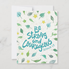 Starke und mutige religiöse Postkarten