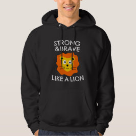 Starke und mutige wie ein Löwe Hoodie