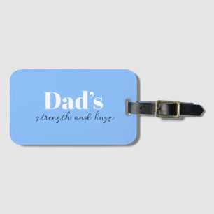 Stärke und Schläge des Vaters - Geschenk des Vater Gepäckanhänger