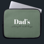 Stärke und Schläge des Vaters - Geschenk des Vater Laptopschutzhülle<br><div class="desc">Behalt Vater, der unterwegs mit dieser Personalisierten Elektronik-Tasche "Vaters Stärke und Schläge" organisiert wird - ein durchdachtes und praktisches Vatertagsgeschenk, das mehr als nur Kabel und Ladegeräte trägt. Mit seinem schlanken Design und einer herzlichen Botschaft eignet sich dieser Teekessel perfekt für die Speicherung von Elektronik, Accessoires oder Reiseartikeln. Passen Sie...</div>