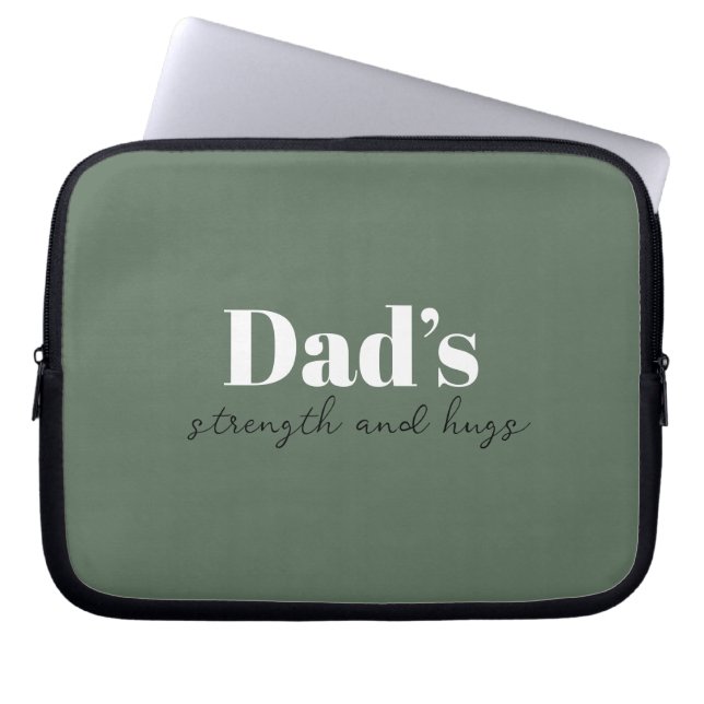 Stärke und Schläge des Vaters - Geschenk des Vater Laptopschutzhülle (Vorderseite)