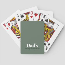 Stärke und Schläge des Vaters - Geschenk des Vater Spielkarten