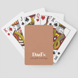 Stärke und Schläge des Vaters - Geschenk des Vater Spielkarten