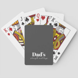Stärke und Schläge des Vaters - Geschenk des Vater Spielkarten