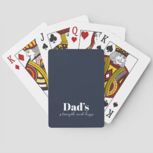 Stärke und Schläge des Vaters - Geschenk des Vater Spielkarten