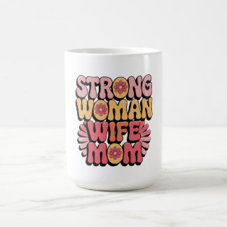 Starke weibliche Ehefrau Mama Retro Bluthochdruck Kaffeetasse