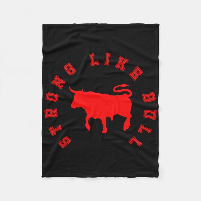 Starke wie Bull Fleecedecke (Vorderseite)