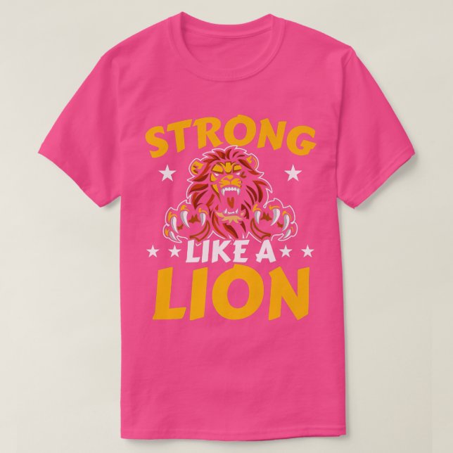 Starke wie ein Lion Lover Safari Wildlife Animal Z T-Shirt (Design vorne)
