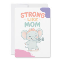 Starke Wie Mama Baby Shower Einladungskarte