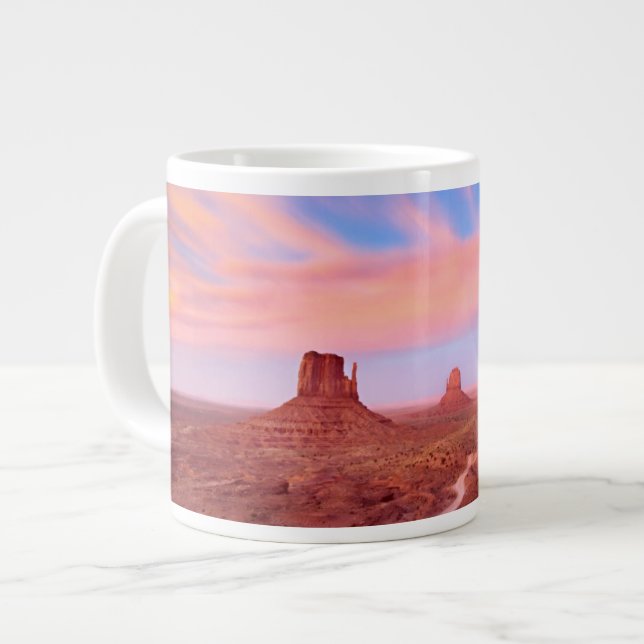 Starke Winde über Wüsten-Tal Jumbo-Tasse (Vorderseite Links)