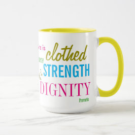 Stärke Würde Bibel Verse Frauen Mädchen Inspiriere Tasse
