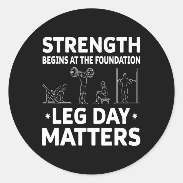 Stärken beginnt bei den Problemen am Stiftungsbegi Runder Aufkleber (Vorderseite)