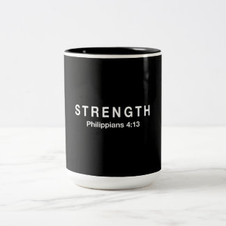 Stärkephilippians-4:13 Zweifarbige Tasse