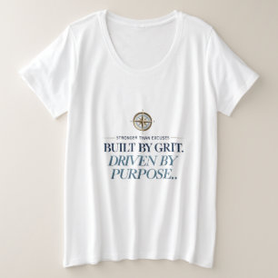 Stärker als Ausreden Plus-Größe-T - Shirt