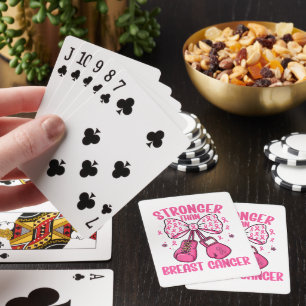 Stärker als Brustkrebs Spielkarten