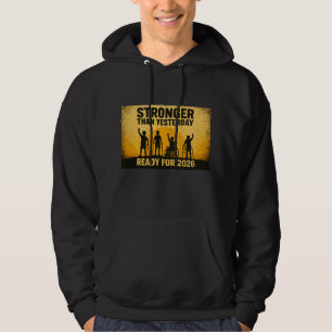 Stärker als gestern, bereit für die Inklusion 2026 Hoodie