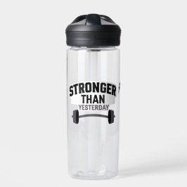 Stärker als gestern Motivierend Fitness Gym Trinkflasche