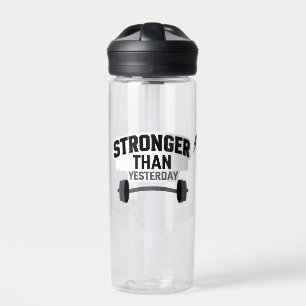 Stärker als gestern Motivierend Fitness Gym Trinkflasche
