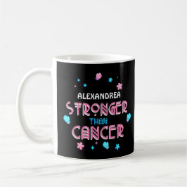 Stärker als Krebs | Cancer Survivor Custom Co Kaffeetasse