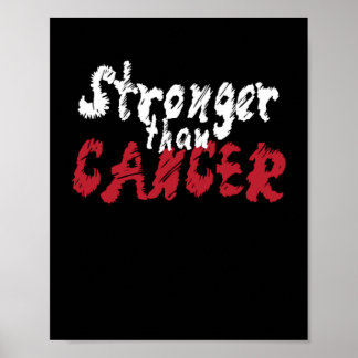 Stärker als Krebs Chemo-Krankheit Poster